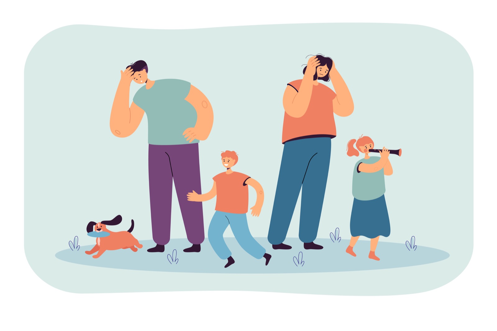 Illustration sur l'épuisement parental